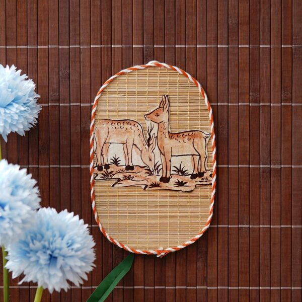 Bamboo Art Dear Painting For Home D?cor | Bamboo Art Gift For Multiple Occasions
