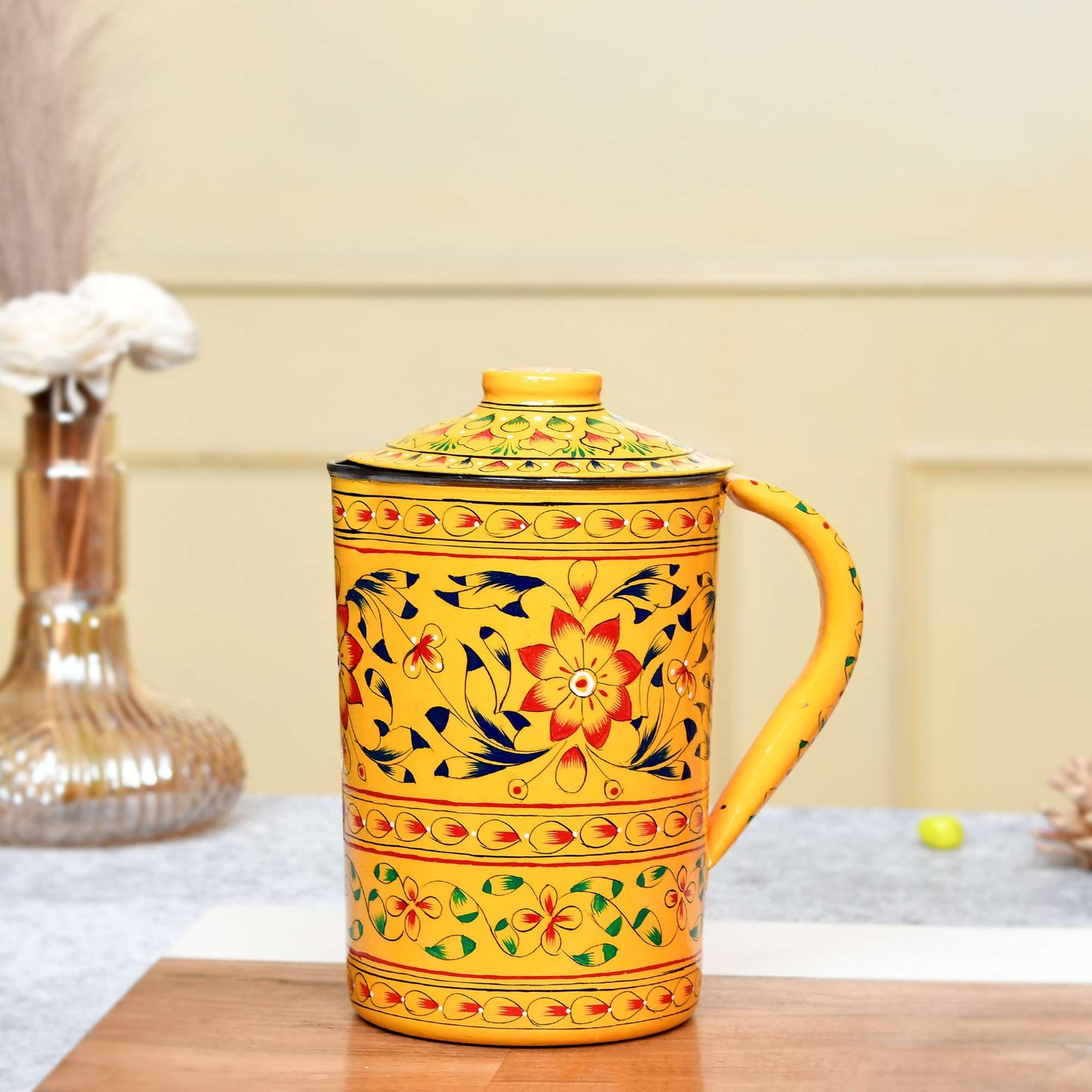 Aluminium Jug - 21 cm for kitchen décor ,Table Top , And Home Decoration