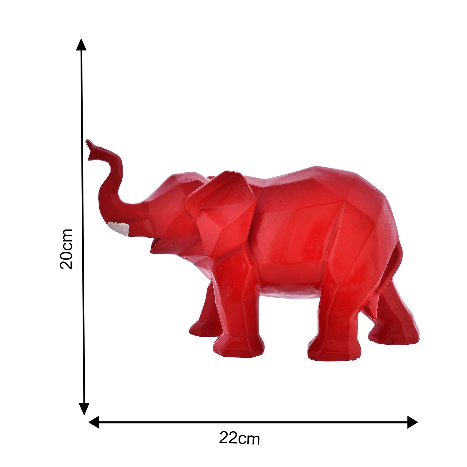 Elephant Showpiece Red - Image 2
